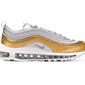 Nike Metallic Gold and Silver Air Max 97